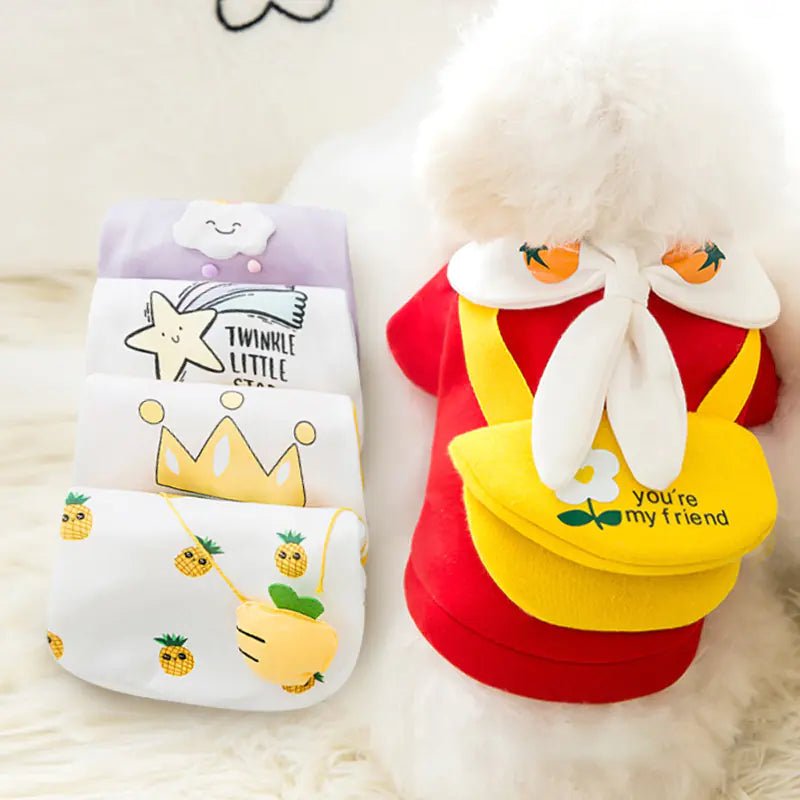 Cute Cartoon Pet Clothes for Autumn and Winter - Petmosphere